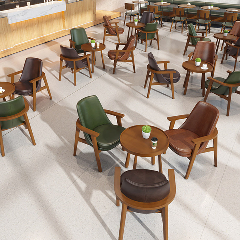 Modern Luxury Cat Scratch Leather Iron Dining Chair Accent Chair For Dining Room