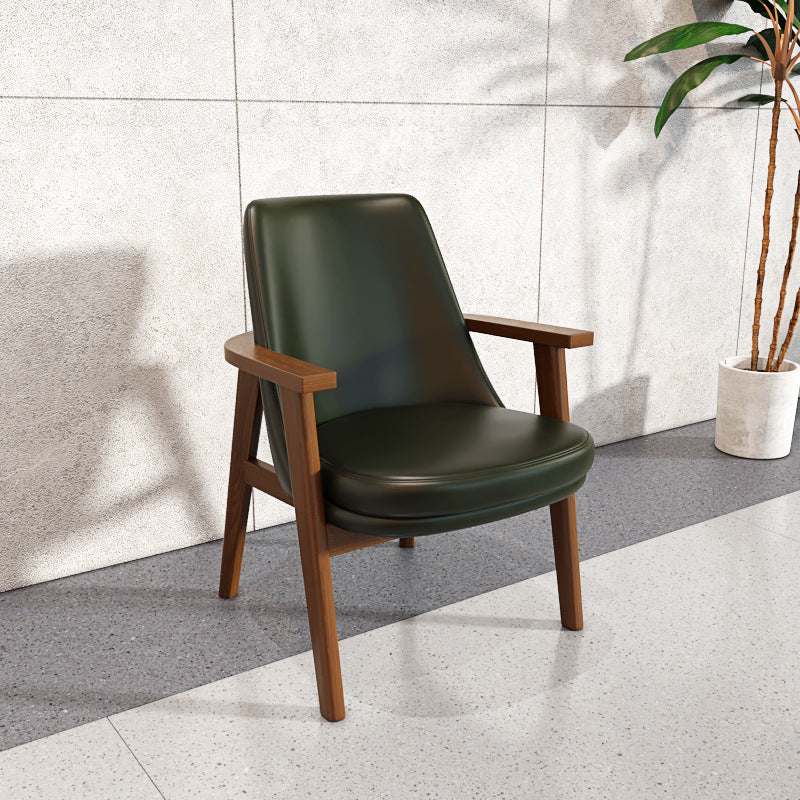 Modern Luxury Cat Scratch Leather Iron Dining Chair Accent Chair For Dining Room
