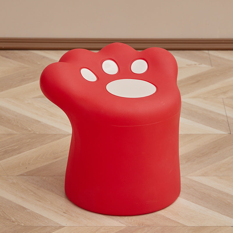 Zeitgenössischer kreativer Katzenkrallenformiger Kunststoffhocker ohne Rückenlehne für das Wohnzimmer 