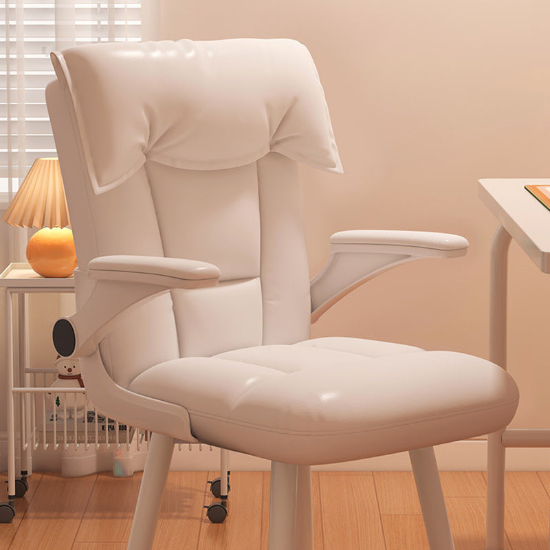 Chaise de bureau en bois massif rembourrée de tissu technique carré tufté nordique contemporain avec dossier et accoudoirs pour bureau à domicile 