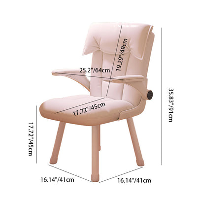 Chaise de bureau en bois massif rembourrée de tissu technique carré tufté nordique contemporain avec dossier et accoudoirs pour bureau à domicile 