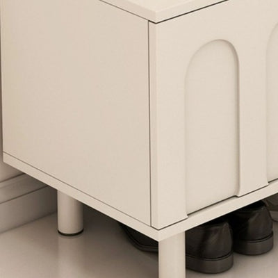Contemporary Nordic Solid Wood Multi-Function Shoe Bench 2-Tier Shoe Organizer Rack For Entryway