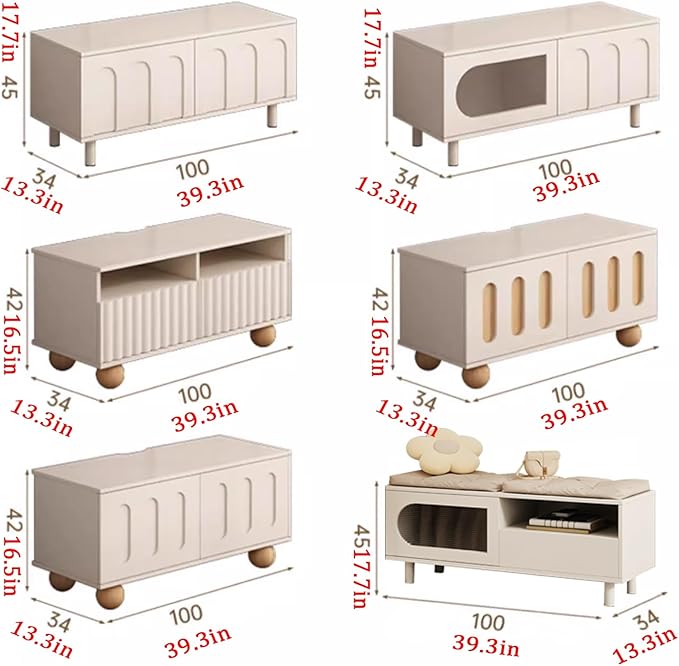 Moderner multifunktionaler Schuhbank aus MDF im nordischen Stil, 2-stufiges Schuhregal für den Eingangsbereich 