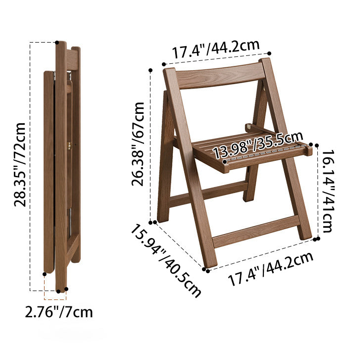 Traditional Vintage Fabric Upholstered Solid Wood Foldable Dining Chair For Living Room