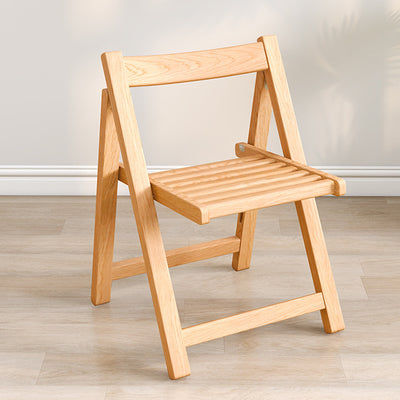 Traditional Vintage Fabric Upholstered Solid Wood Foldable Dining Chair For Living Room