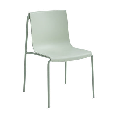 Contemporary Nordic Square Plastic Iron Legs Stackable Dining Chair For Living Room