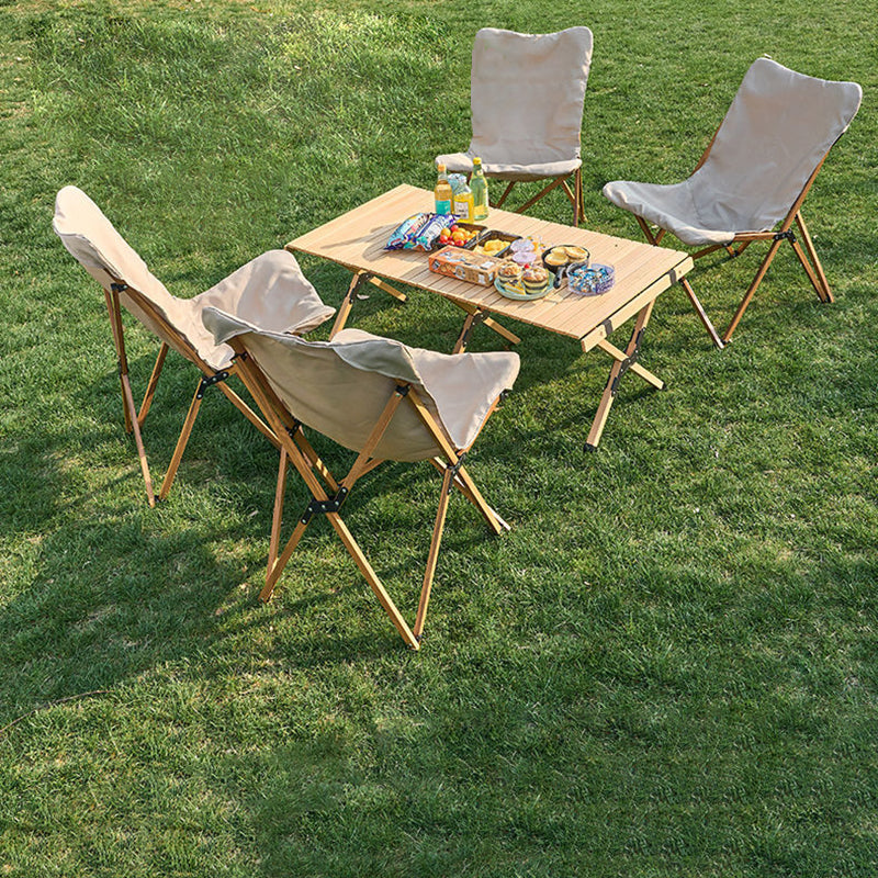 Dossier de chaise de camping pliable en tissu Oxford industriel contemporain pour patio extérieur 