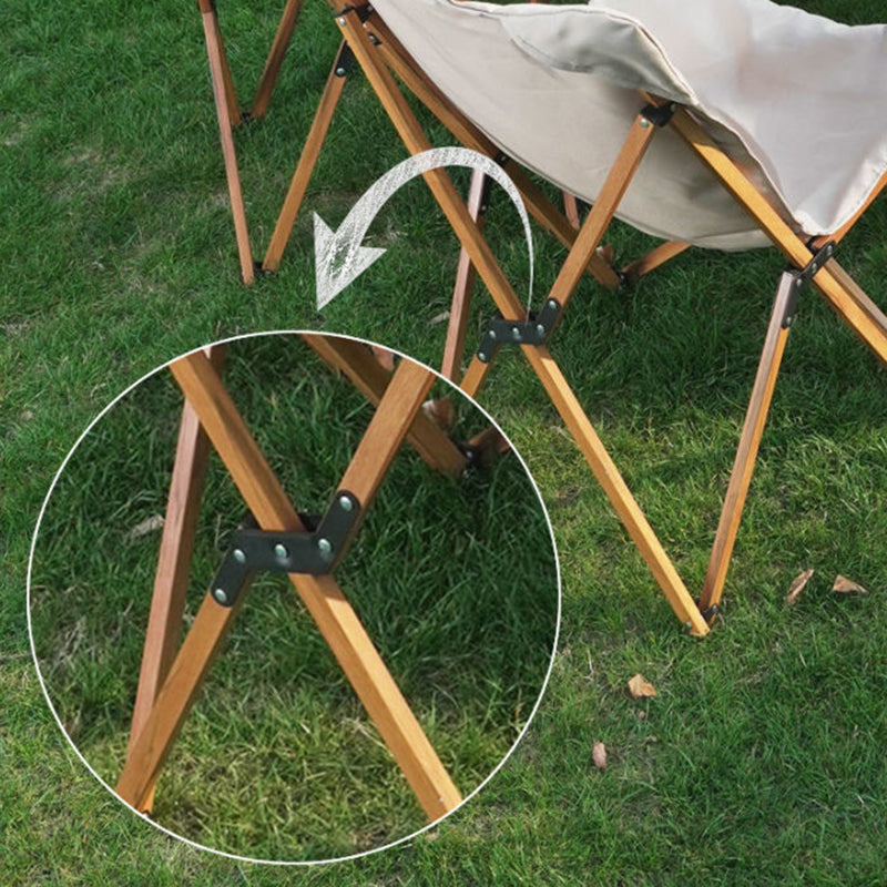 Dossier de chaise de camping pliable en tissu Oxford industriel contemporain pour patio extérieur 