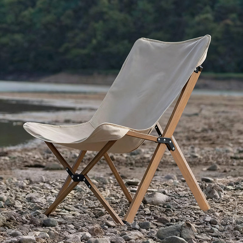 Dossier de chaise de camping pliable en tissu Oxford industriel contemporain pour patio extérieur 