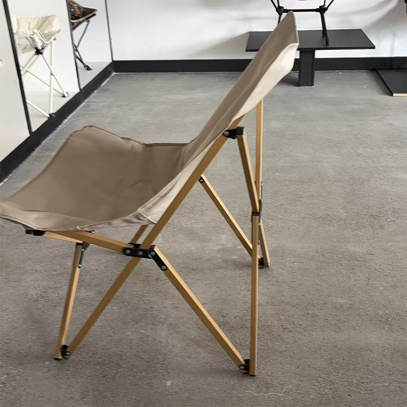 Dossier de chaise de camping pliable en tissu Oxford industriel contemporain pour patio extérieur 