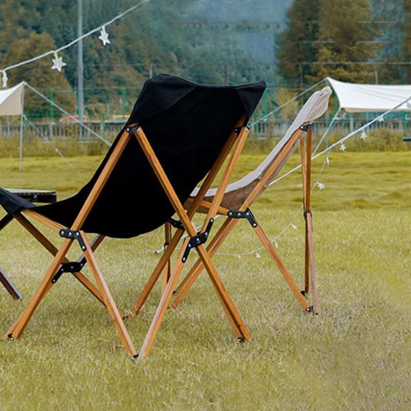 Dossier de chaise de camping pliable en tissu Oxford industriel contemporain pour patio extérieur 
