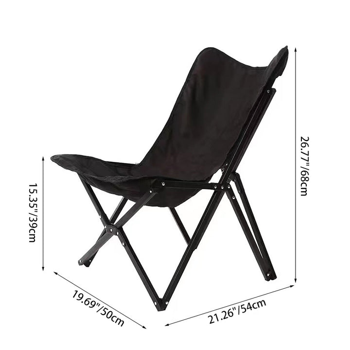 Dossier de chaise de camping pliable en tissu Oxford industriel contemporain pour patio extérieur 
