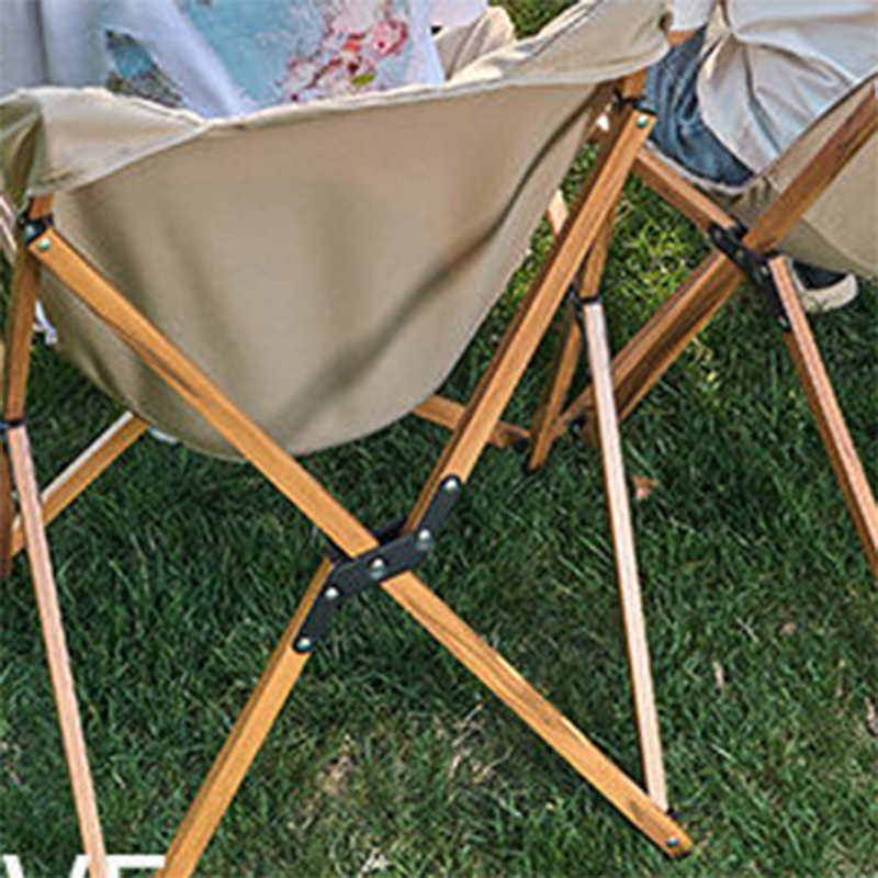Dossier de chaise de camping pliable en tissu Oxford industriel contemporain pour patio extérieur 