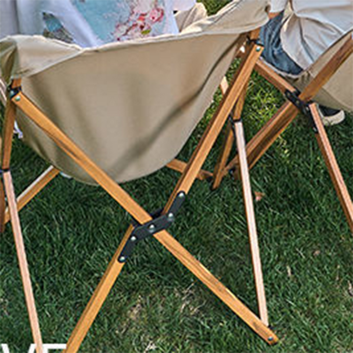 Dossier de chaise de camping pliable en tissu Oxford industriel contemporain pour patio extérieur 