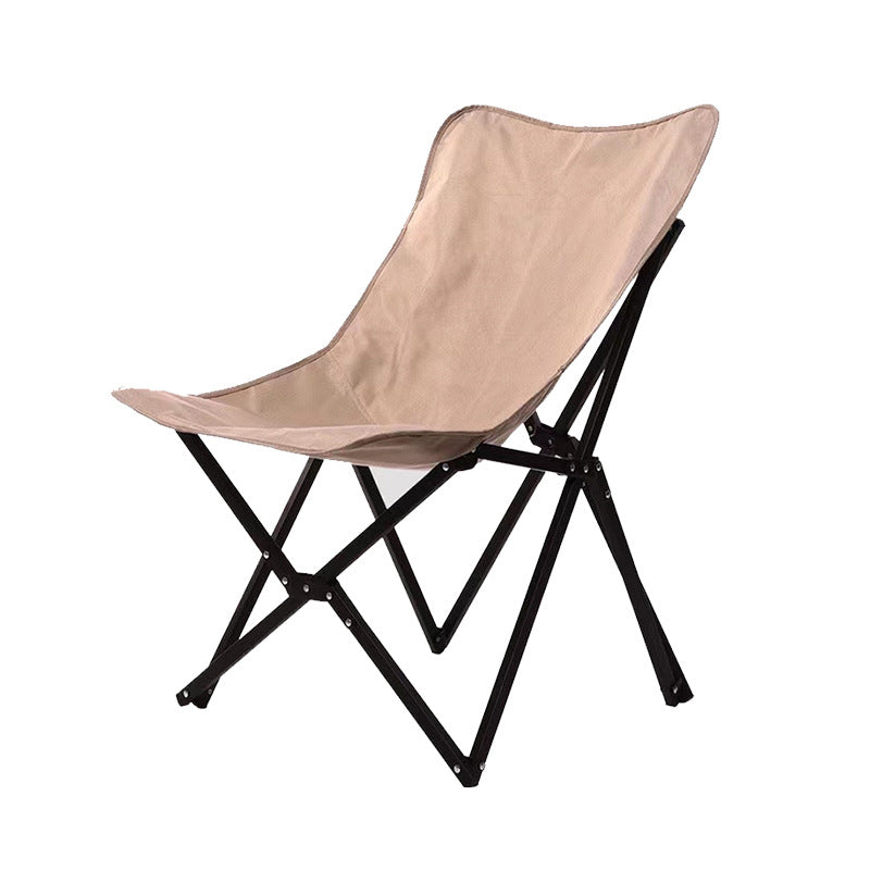 Dossier de chaise de camping pliable en tissu Oxford industriel contemporain pour patio extérieur 