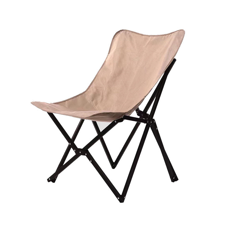 Dossier de chaise de camping pliable en tissu Oxford industriel contemporain pour patio extérieur 