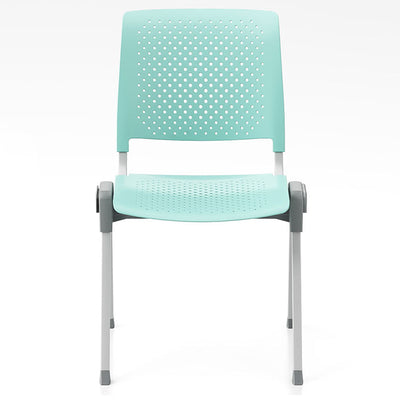 Silla de Escritorio Apilable con Patas de Aluminio y Plástico Hueco de Simplicidad Moderna para Oficina en Casa 
