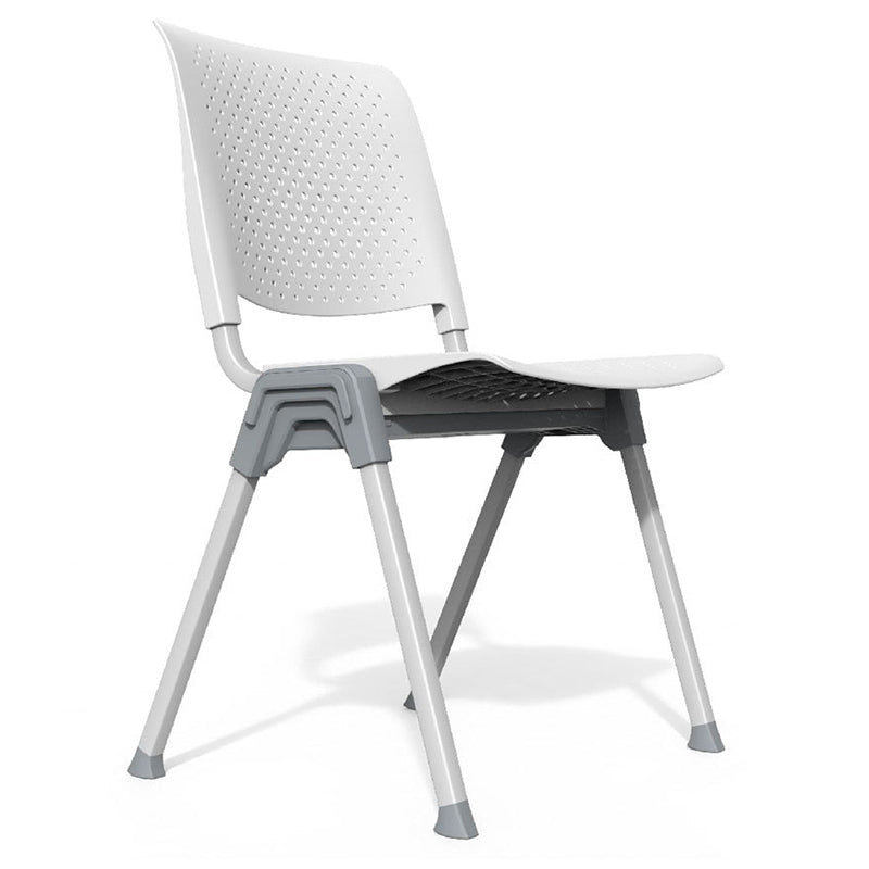 Silla de Escritorio Apilable con Patas de Aluminio y Plástico Hueco de Simplicidad Moderna para Oficina en Casa 