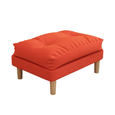 Contemporary Scandinavian Rectangular Snowflake Velvett Upholstered Low Stool Footstool For Living Room
