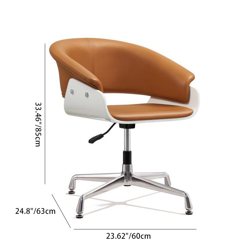 Chaise de bureau moderne minimaliste carrée en bois, microfibre et cuir véritable avec dossier et accoudoirs relevables pour la maison 