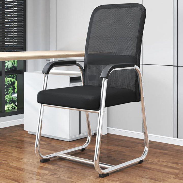 Modern Minimalist Rectangular Square Iron Mesh Desk Chair Backrest Armrest For Home Office
