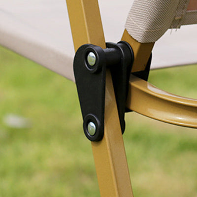 Modern Minimalist Portable Foldable Square Oxford Fabric Carbon Steel Beechwood Chair Backrest Armrest For Outdoor