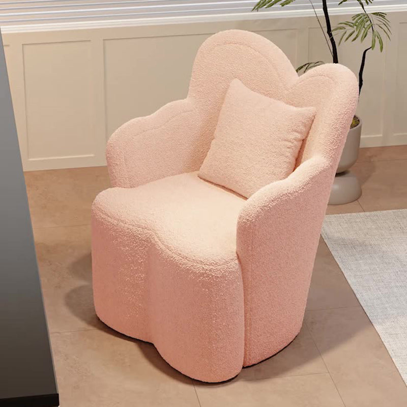 Taburete de tocador contemporáneo de terciopelo con respaldo y reposabrazos para dormitorio, con diseño de niña creativa, mariposa, onda, rectángulo, madera y osito de peluche 