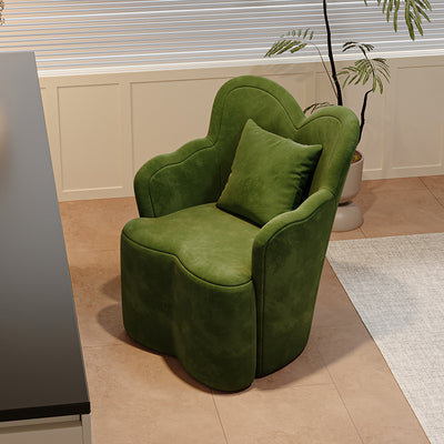 Taburete de tocador contemporáneo de terciopelo con respaldo y reposabrazos para dormitorio, con diseño de niña creativa, mariposa, onda, rectángulo, madera y osito de peluche 