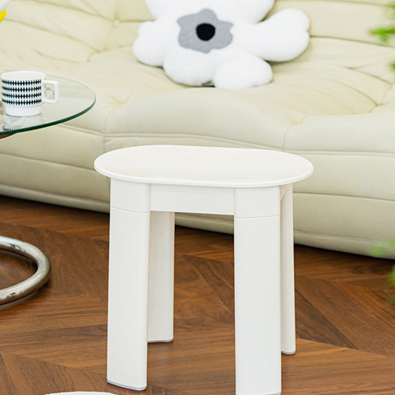 Contemporary Nordic Macaron Round Oval Plastic Chair For Living Room