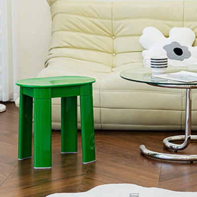 Contemporary Nordic Macaron Round Oval Plastic Chair For Living Room