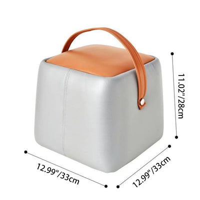 Moderner minimalistischer tragbarer runder quadratischer Holzstoffstuhl für das Wohnzimmer 