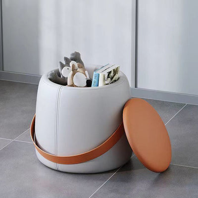 Moderner minimalistischer tragbarer runder quadratischer Holzstoffstuhl für das Wohnzimmer 