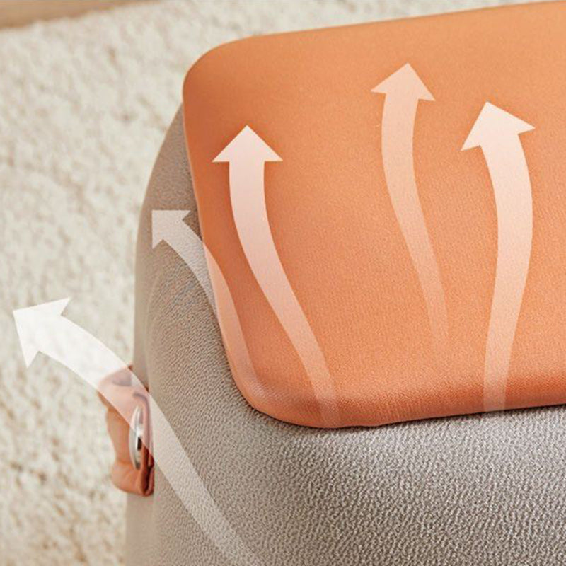 Moderner minimalistischer tragbarer runder quadratischer Holzstoffstuhl für das Wohnzimmer 