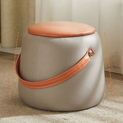 Moderner minimalistischer tragbarer runder quadratischer Holzstoffstuhl für das Wohnzimmer 