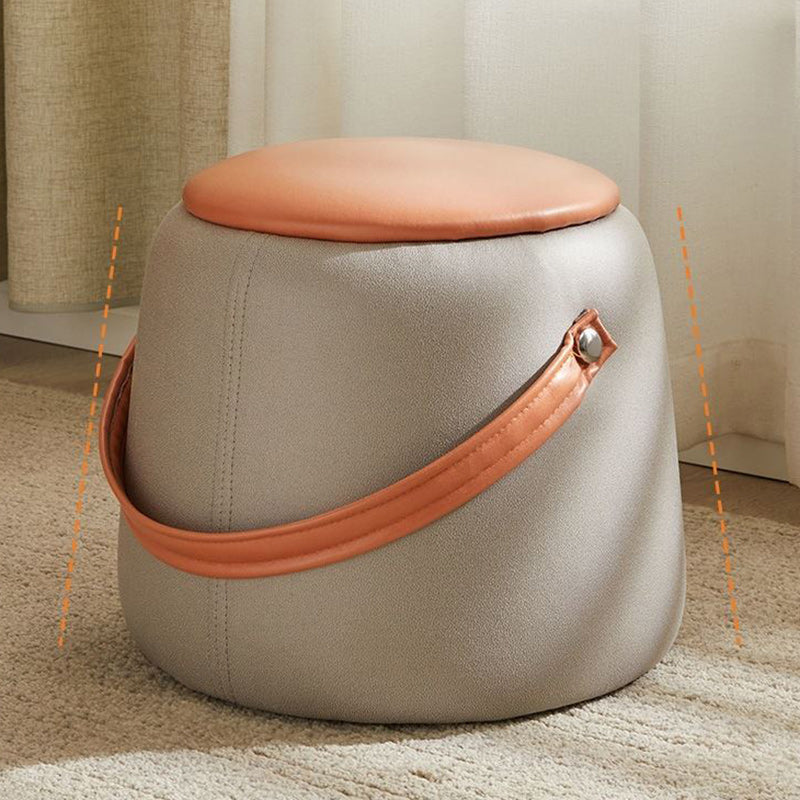 Moderner minimalistischer tragbarer runder quadratischer Holzstoffstuhl für das Wohnzimmer 