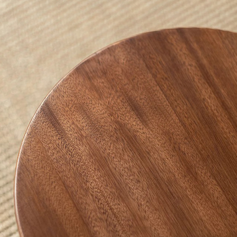 Moderner minimalistischer drehbarer runder Kinderholzstuhl mit Rückenlehne für das Wohnzimmer 