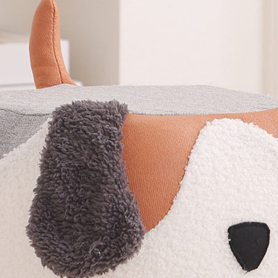 Contemporary Creative Cute Cartoon Kids Animal Oval Teddy Velvet Chair For Living Room