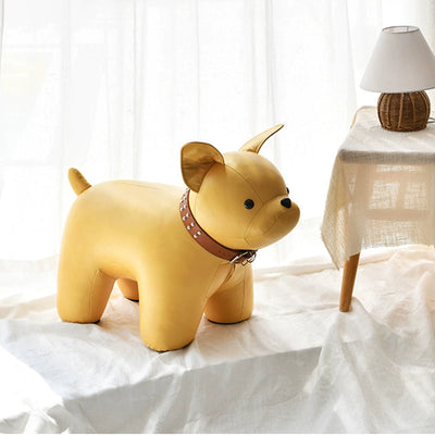 Contemporary Creative Kids Bulldog Animal Fabric Chair For Living Room