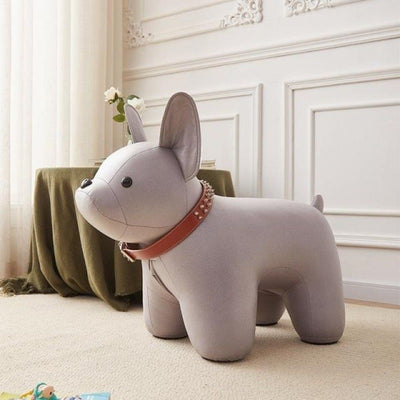 Contemporary Creative Kids Bulldog Animal Fabric Chair For Living Room