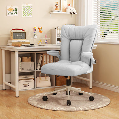 Modern Minimalist Movable Swivel Rectangle Square Fabric Nylon Steel Plastic Desk Chair Backrest Armrest For Home Office