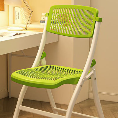 Modern Minimalist Foldable Square Rectangle PP Stainless Steel Desk Chair Backrest Armrest For Home Office
