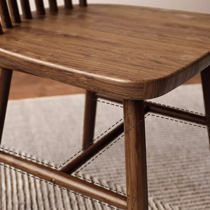 Traditional Vintage Square Rubberwood Plywood Dining Chair Backrest For Dining Room
