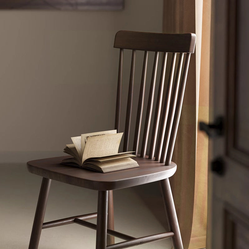 Traditional Vintage Square Rubberwood Plywood Dining Chair Backrest For Dining Room