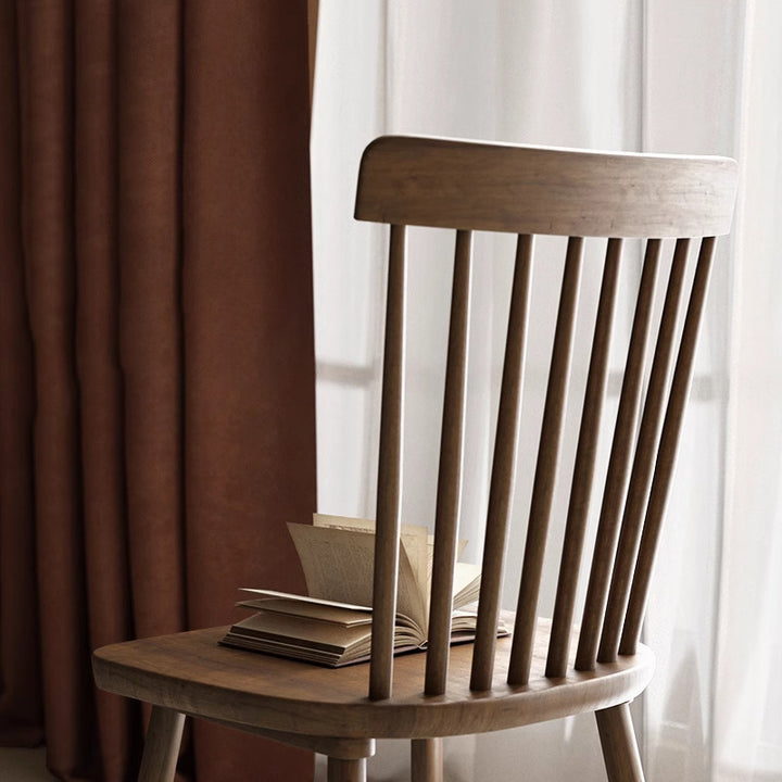 Traditional Vintage Square Rubberwood Plywood Dining Chair Backrest For Dining Room