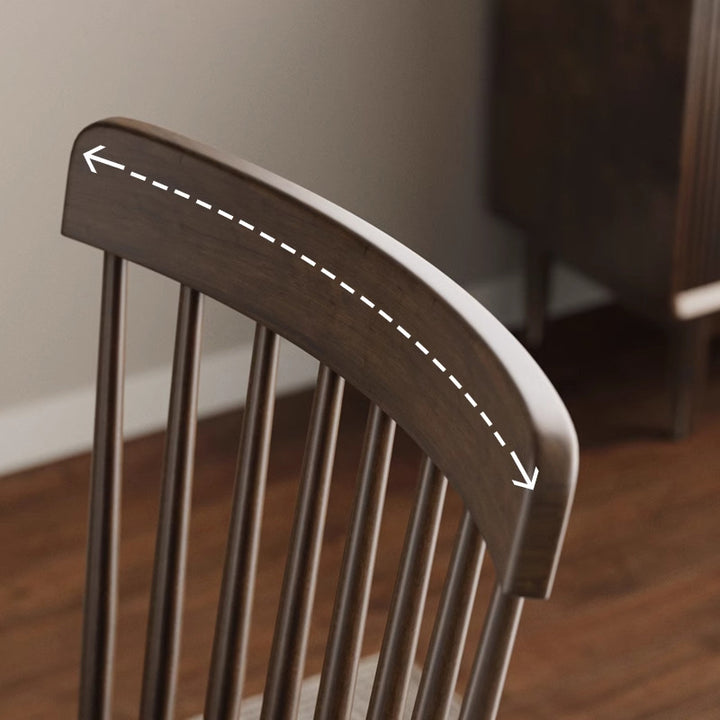 Traditional Vintage Square Rubberwood Plywood Dining Chair Backrest For Dining Room