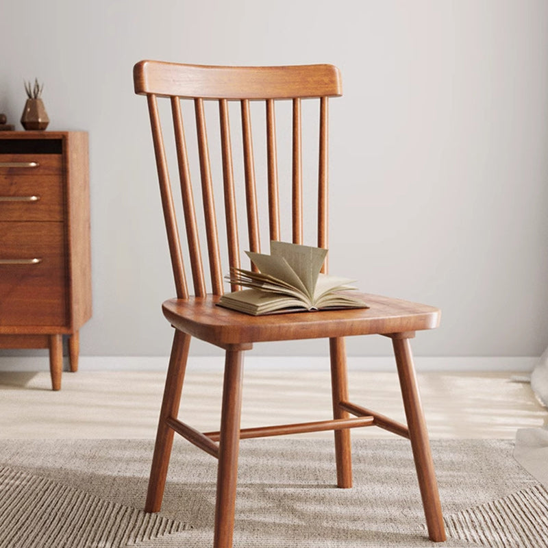 Traditional Vintage Square Rubberwood Plywood Dining Chair Backrest For Dining Room