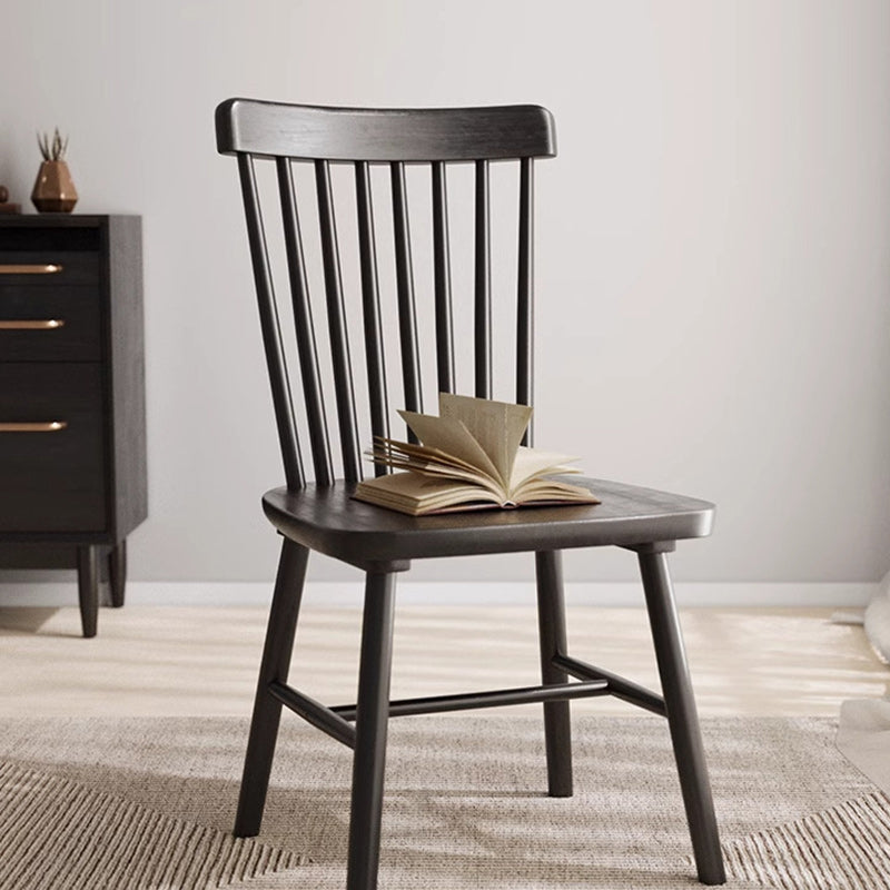 Traditional Vintage Square Rubberwood Plywood Dining Chair Backrest For Dining Room