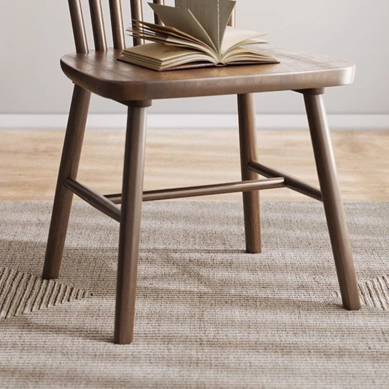 Traditional Vintage Square Rubberwood Plywood Dining Chair Backrest For Dining Room