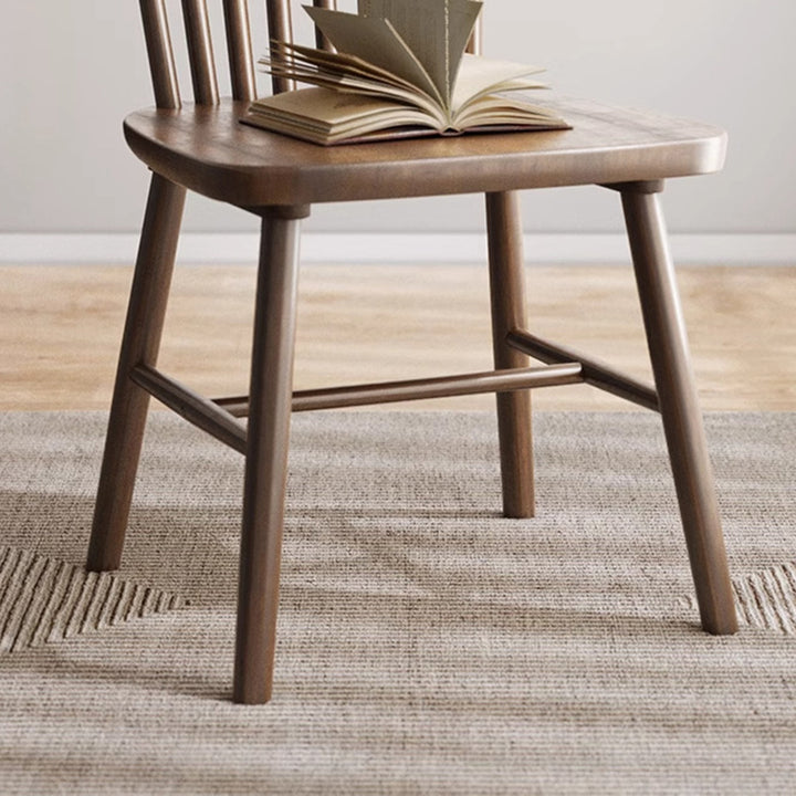 Traditional Vintage Square Rubberwood Plywood Dining Chair Backrest For Dining Room