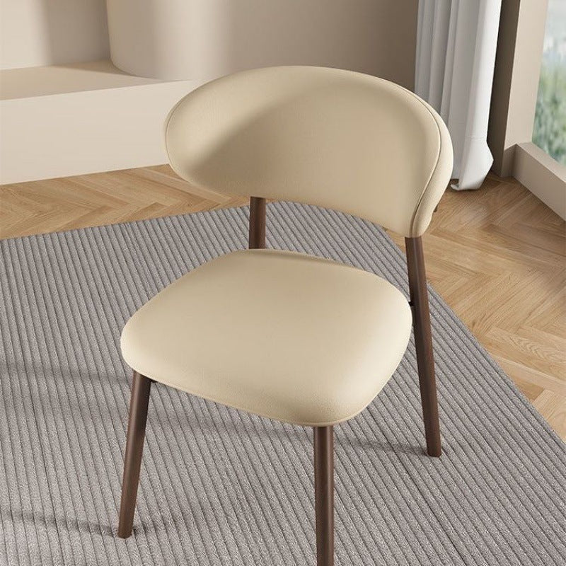 Zeitgenössischer skandinavischer ovaler Rücken aus Massivholz mit hochdichtem Schwamm für das Esszimmer 